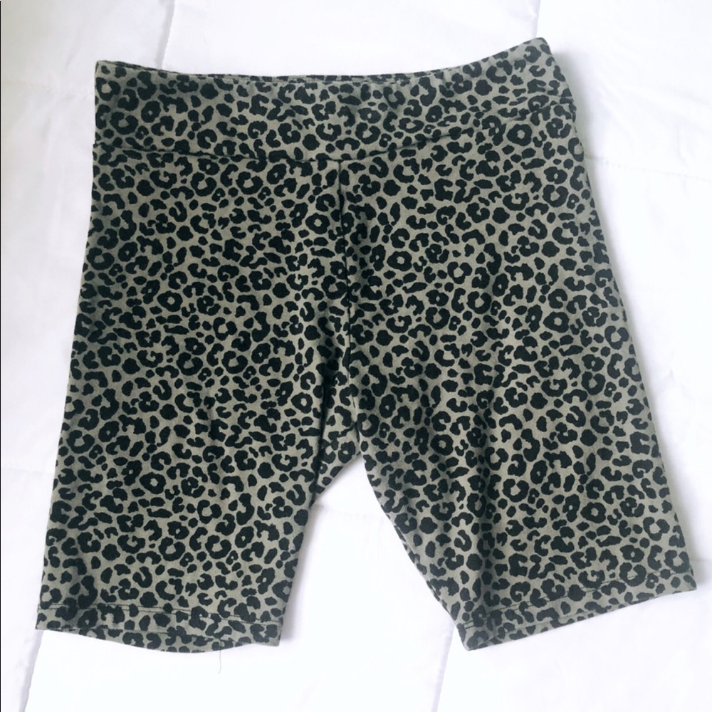 Forever 21 Cheetah Print Biker Shorts
